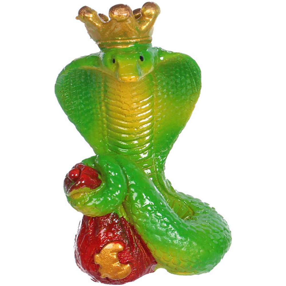 Фигурка новогодняя «Королевская змея» 4*4*8 см, микс