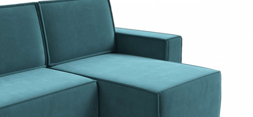 Угловой диван Норд Велюр Монолит зеленый