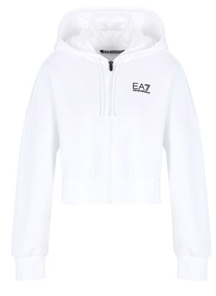 Женская теннисная куртка EA7 Woman Jersey - White