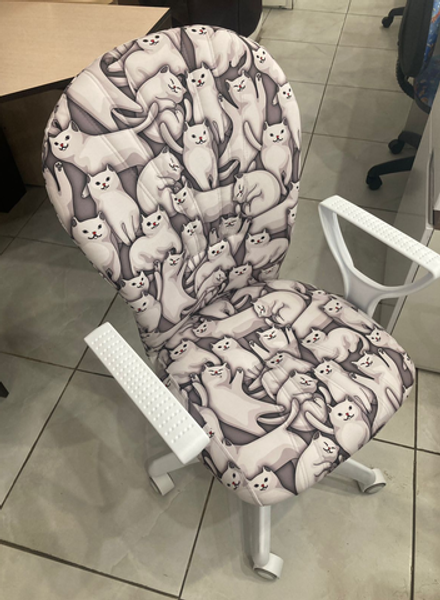 Кресло Варна (К) бел м Котофей сер п Гольф