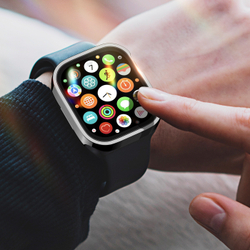 Чехол-бампер черный из TPU от Dux Ducis для часов Apple Watch 45мм на модели 7, 8 и 9 серии, серия Hamo Series Case