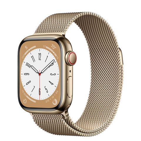 Умные часы Apple Watch Series 8 41 мм Gold Stainless Steel Case, Gold Milanese Loop