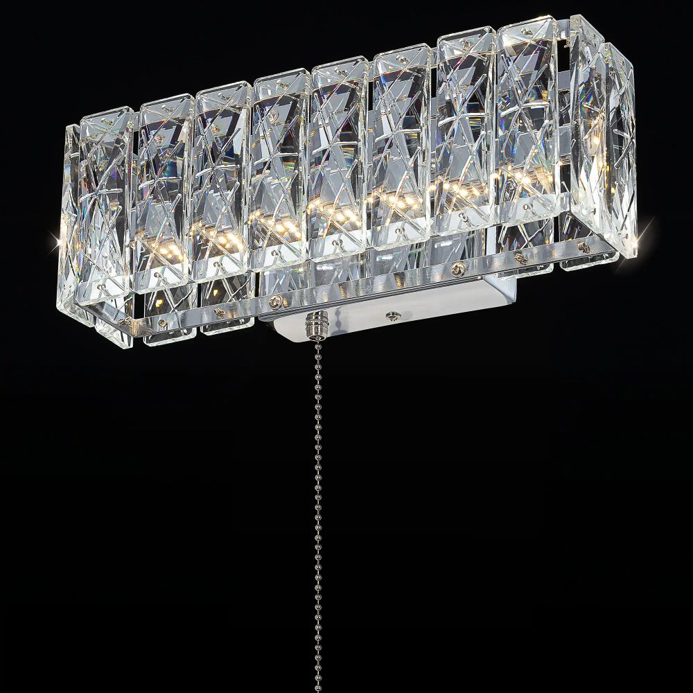 Citilux PALANT CL325312 LED Бра хрустальное с выключателем Хром