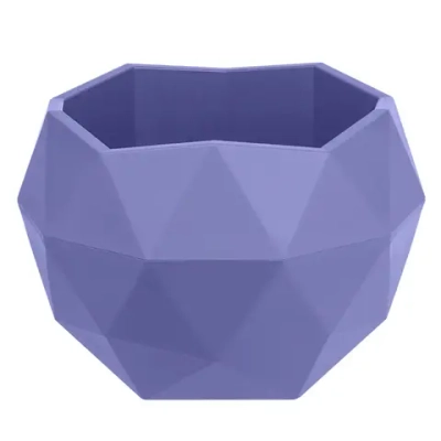 Кашпо для цветов пластиковое 0,45л d-12,3см «Топаз» Лаванда