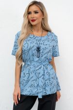 Блузка Элиза (голубой) Б11-253/6 Nikol