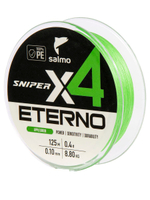 Шнур плетеный Salmo Sniper х4 ETERNO BRAID Apple Green 125/016