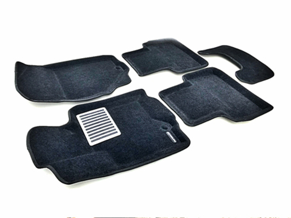 Коврики салона для INFINITI QX 50 (2015-2017) Euromat 3D Lux черные. Арт. EM3D-002803