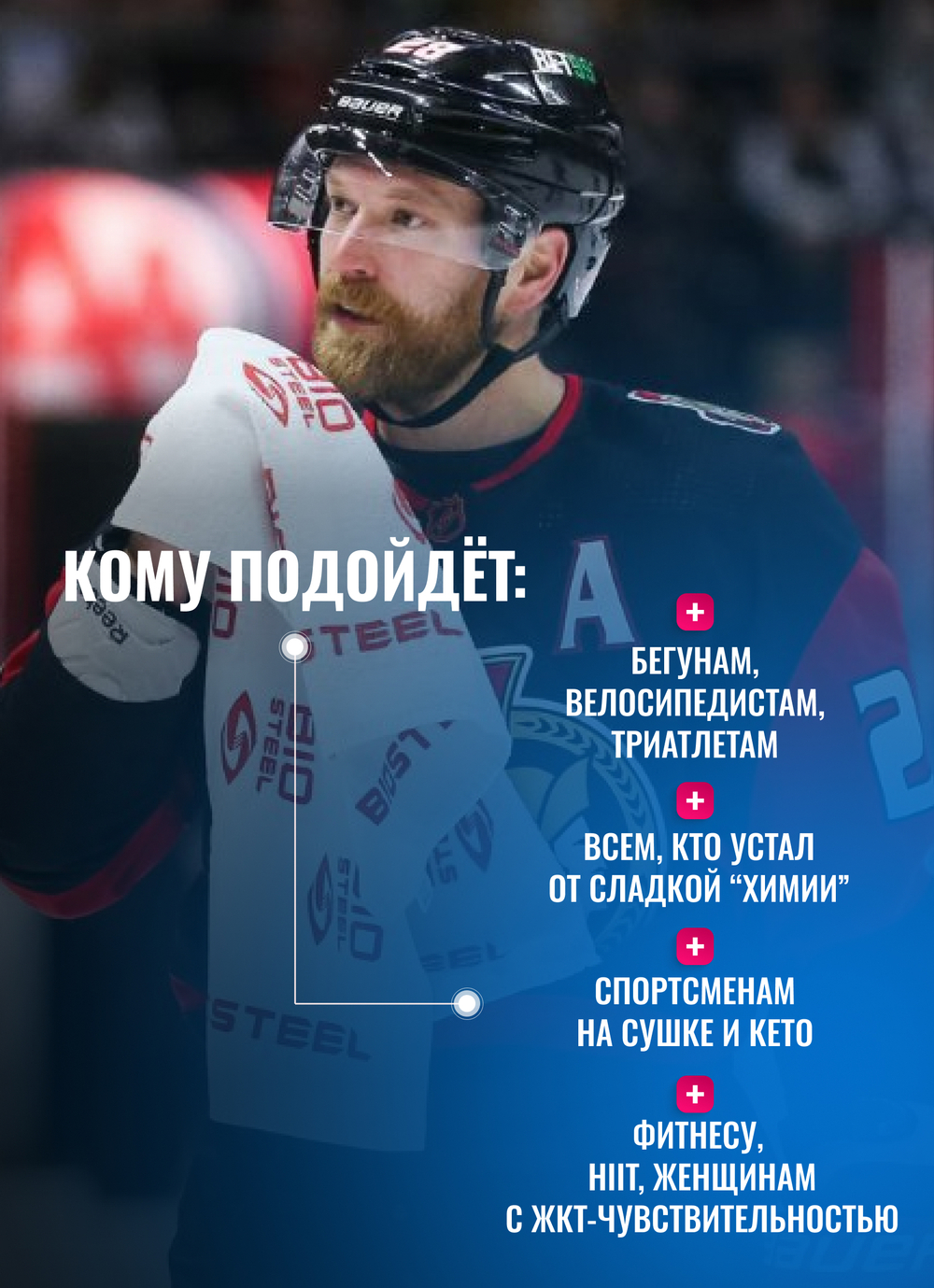 Изотоник Biosteel Hydration Mix Голубая Малина, 7 г, 50 шт