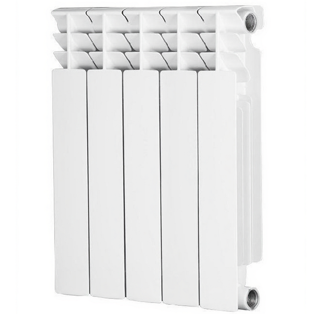 Радиатор биметаллический Radena CS 500 боковое подключение белый 5 секций