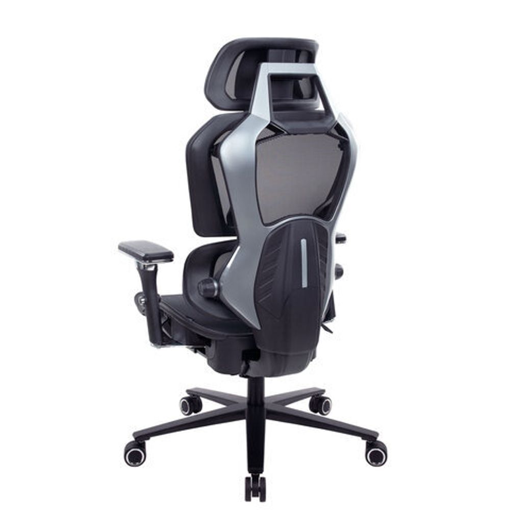 Кресло ATRONE (АТРОН) "Optimus ER-707", адаптивный механизм со слайдером, сетка, черный/серый, 532967