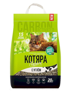 Котяра комкующийся Активированный уголь 20л