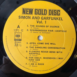 Винтажная виниловая пластинка LP Simon and Garfunkel Vol. 1 New Gold Disc (Japan 1977) (Obi) The Sounds Of Silence