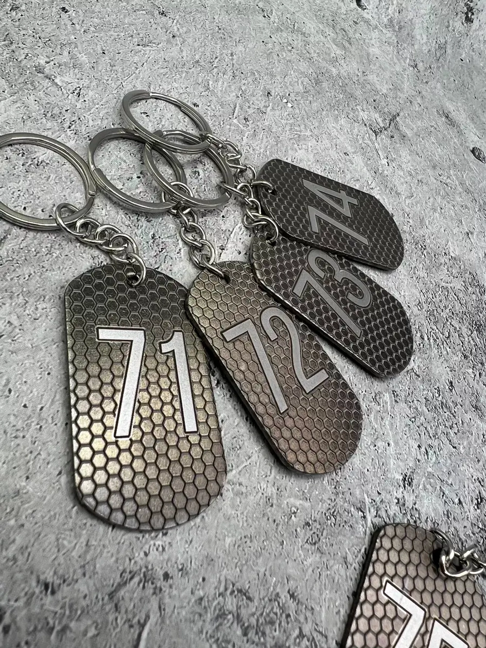 Номерки на ключи металлические 71-75