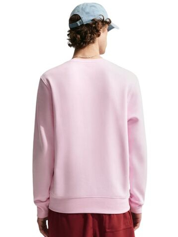 Мужская теннисная кофта Nike Club Fleece Crew - pink foam/white