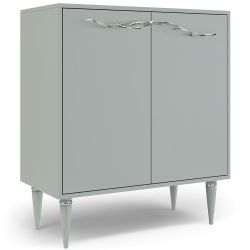 Комод Арт Колор matte Классик Сильвер с 2 полками Серый дым матовый