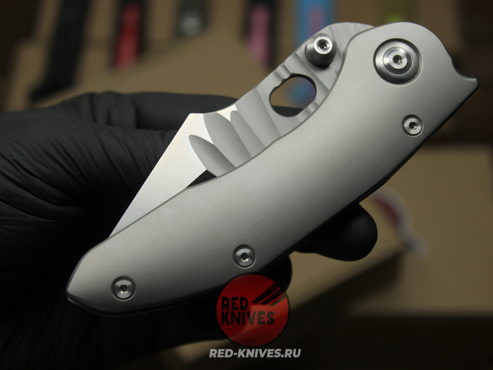 Нож Borka Blades Custom STITCH - рукоять титан, сухарь, ограниччитель
