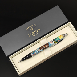 Ручка "Схватка" с ручной росписью Палех в коробке