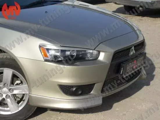 Накладки (клыки) на бампер для Mitsubishi Lancer 10