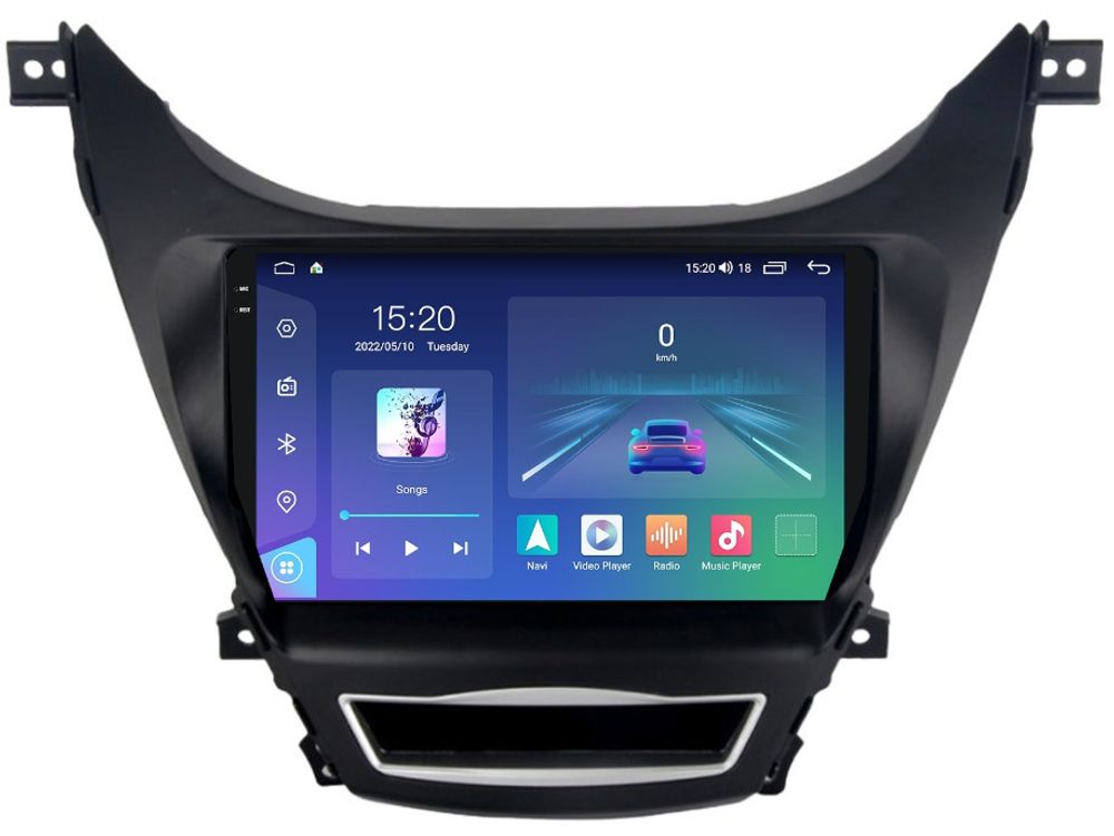 Магнитола для Hyundai Elantra 2010-2013 - Parafar PF360U2K Android 11, QLED+2K, ТОП процессор, 8Гб+128Гб, CarPlay, SIM-слот