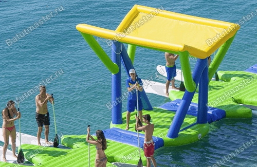 Надувной навес для водного аквапарка «Морская беседка», 4×3×2,5 м