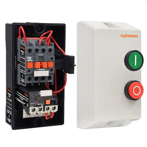 Пускатель магнитный ПМ12-010220 220В У2 2з+1р Класс Б EURO Texenergo