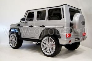 Детский электромобиль River Toys Mercedes-Benz-G65-AMG серебристый