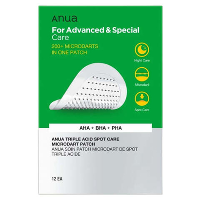 Anua Triple Acid Spot Care Microdart Patch патчи против воспалений с микроиглами