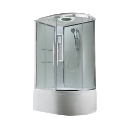 Душевая кабина AvaCan (АваКан) EM5812LLEDT с высоким поддоном, с ГМ, с электрикой и LED освещением, 120х80х220