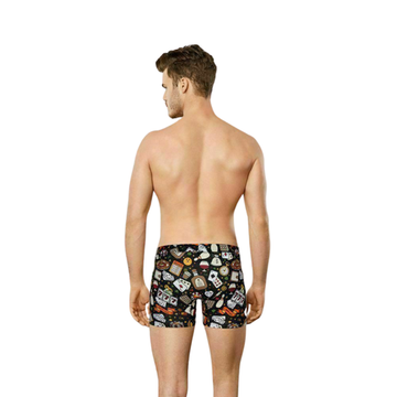 Мужские трусы боксеры черные с принтом Doreanse 1817