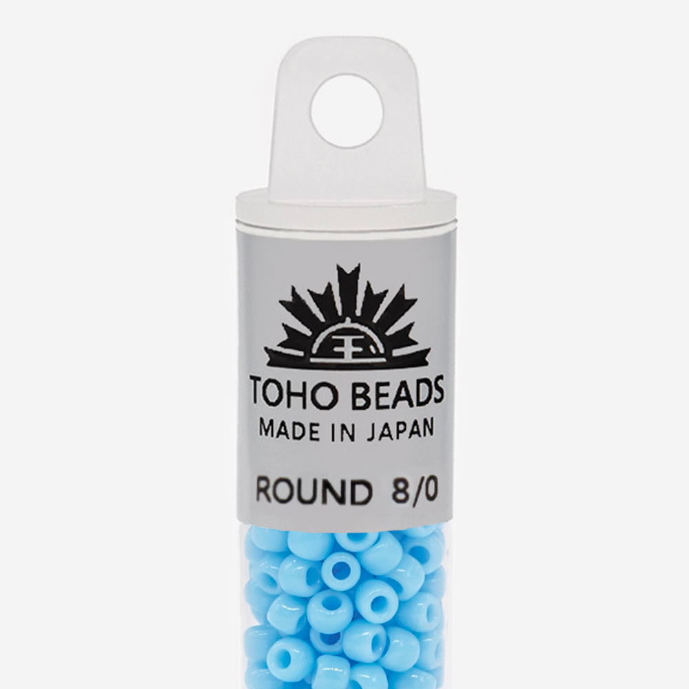 Японский бисер TOHO Round 8/0 (№43), непрозрачный глянцевый