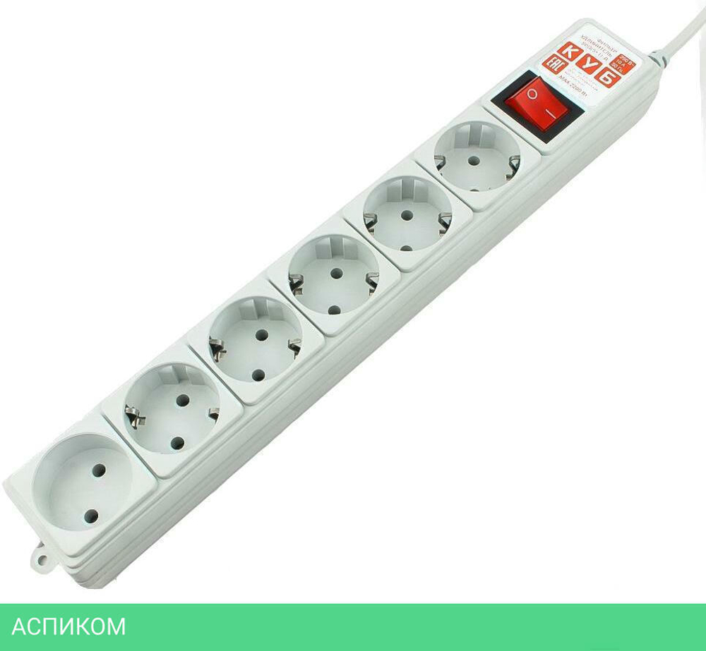 Сетевой фильтр Power Cube SPG(5+1)-16B-5М