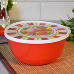 Миска 1л с крышкой "Bergamo. Сицилия", цвет красный