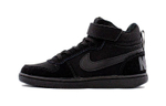 Middle-aged children Nike Court Borough Mid casual non-slip wear-resistant lightweight mid-top sneakers black