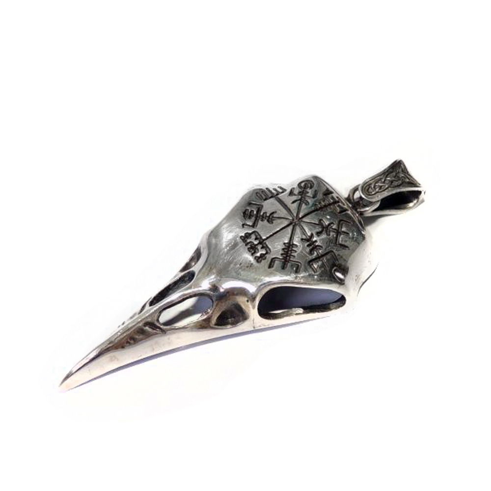 Скандинавский Амулет Череп ворона Символ защиты от врагов МОС-13