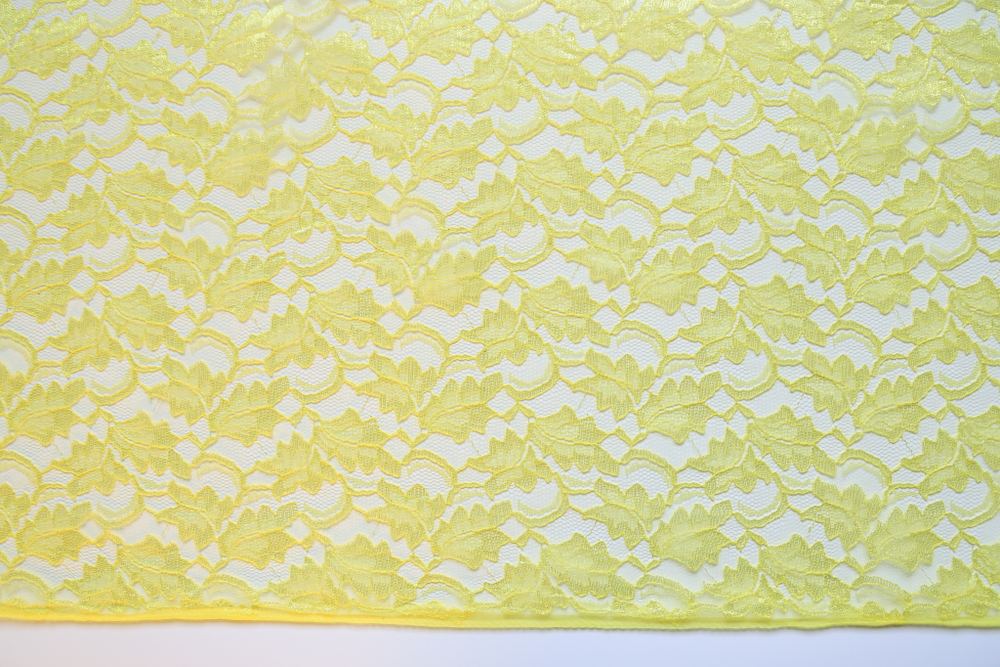 Гипюр лимонный