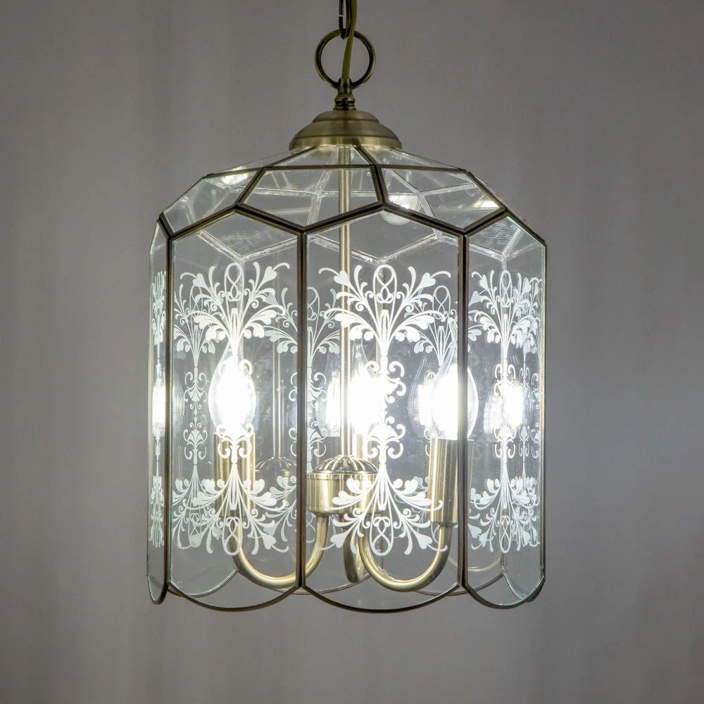 Citilux Витра-2 CL442230 Люстра подвесная витражная Бронза