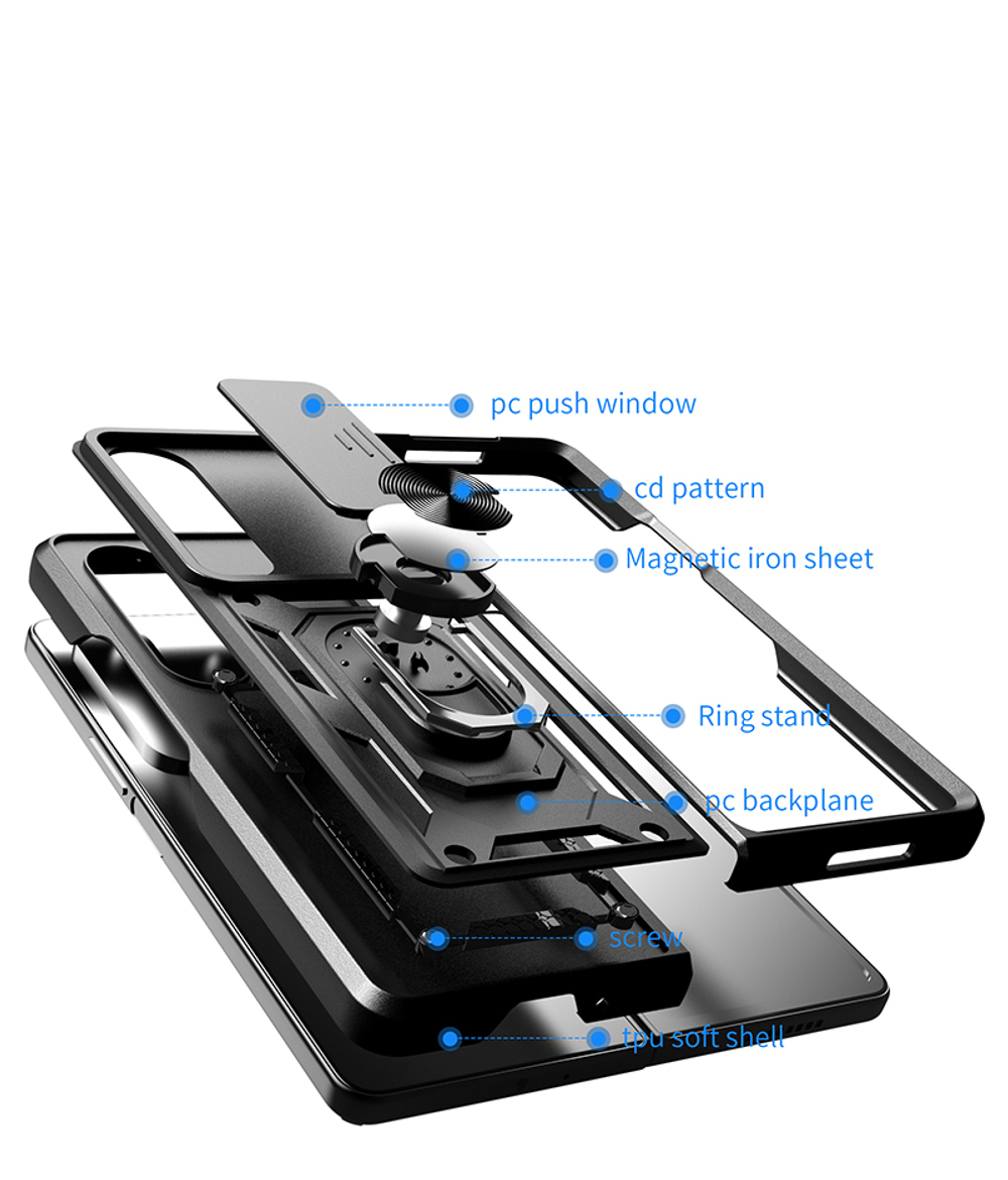 Чехол с кольцом Bumper Case для Samsung Galaxy Z Fold 4