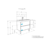 Тумба под раковину Aquaton Сканди 90 882x579x427 Белая (1A251901SD010)