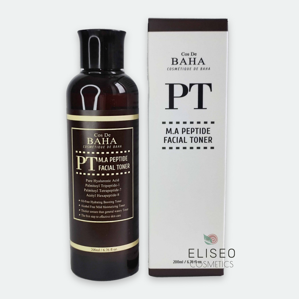 Cos De BAHA Peptide Toner (PT) Антивозрастной тонер для лица с пептидным комплексом и гиалуроновой кислотой 200мл