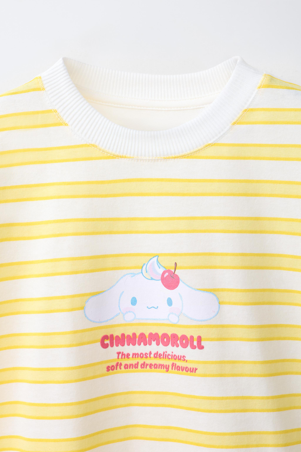 ZARA ФУТБОЛКА В ПОЛОСКУ CINNAMOROLL © SANRIO, ЖЕЛТЫЙ
