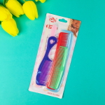 Расчески в наборе на блистере 6шт, микс цветов, микс размеров