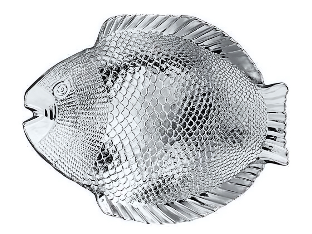 Тарелка "Marine" Рыба 260*210мм, закаленное стекло