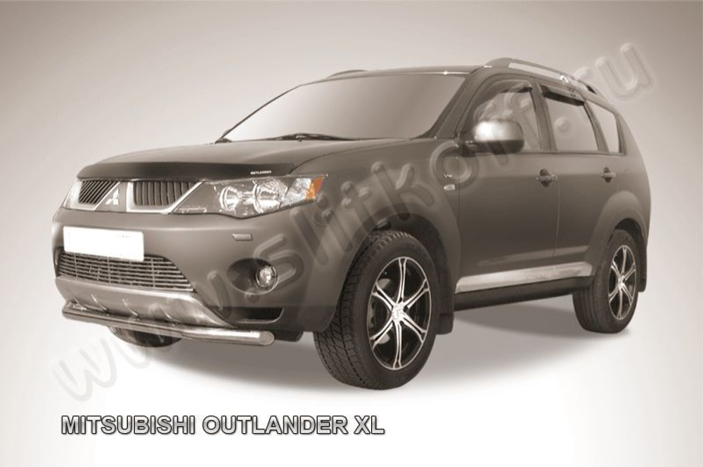 Защита переднего бампера (нержавейка) Mitsubishi Outlander XL (2005-2009) d57