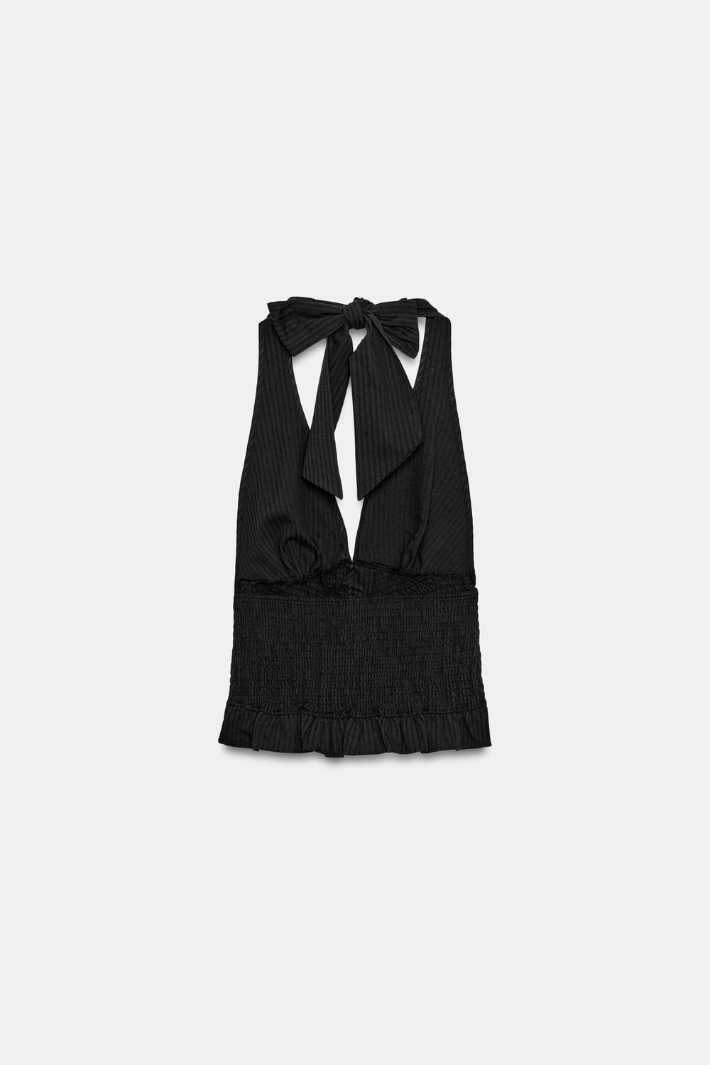 ZARA ТОП ХАЛТЕР, ЧЕРНЫЙ