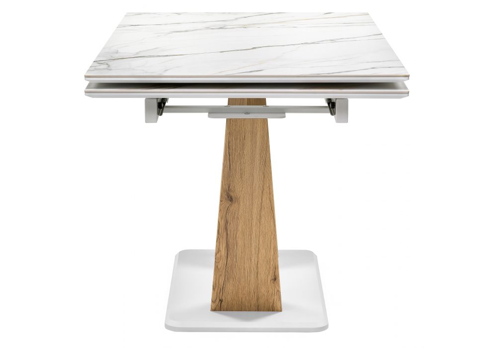 Керамический стол Woodville Кели 140(200)х80х76 белый