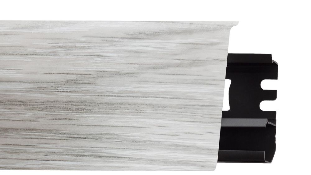 Плинтус Indo 02 ясень палёный, 2500x70x26 мм