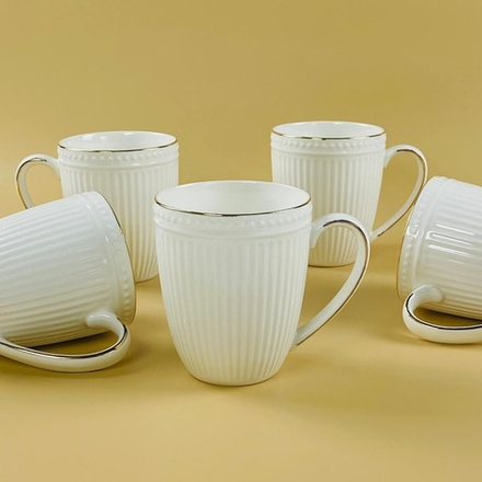 Lenardi 305-108 Набор из 6 кружек 400 мл в под.уп.(х6)Фарфор