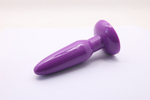 Анальная пробка с присоской 3,7 см purple BI-017001R