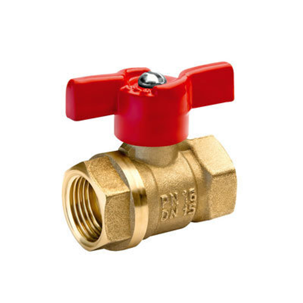 Кран шаровый VALFEX 3/4" мама-мама, бант 100391