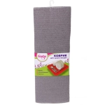 Коврик для сушки посуды 38*40см «Классика» серый